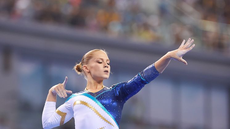 Veronica Wagner fyra i bom och Emma Larsson sexa i fristående i World Challenge Cup i artistisk gymnastik