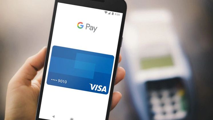 Nu finns Google Pay tillgängligt för svenska Visa-kortsinnehavare