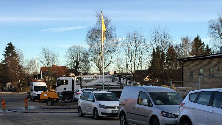 Lapplandsvägen i Eslöv 6 januari