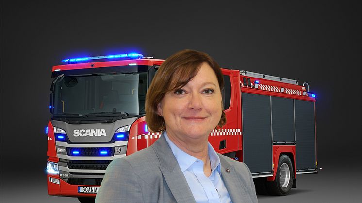 Expertin für Scania Feuerwehrfahrzeuge: Rita Kornek, Key Account Kommunal- und Sonderfahrzeuge bei Scania Deutschland Österreich.