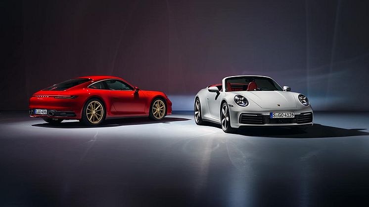 Porsche introducerar nya 911 Carrera Coupé och 911 Carrera Cabriolet