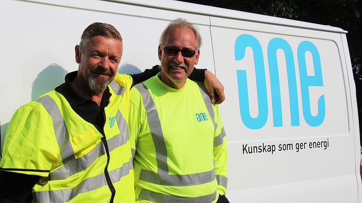 Christer och Tage från Karlskoga  jobbar på hemmaplan i avtalet med Björkborns Industriområdes Samfällighetsförening.