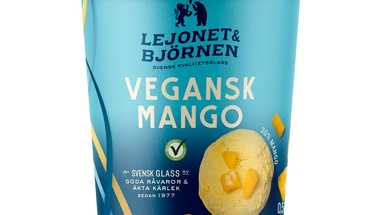 Vegansk Mango glass Lejonet&Björnen