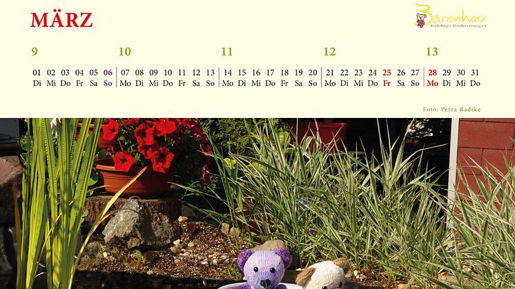 Bärenherz-Kalender für 2016 verfügbar