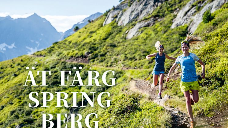 Omslag till boken "Ät färg spring berg - vego, naturligt, näringsrikt"