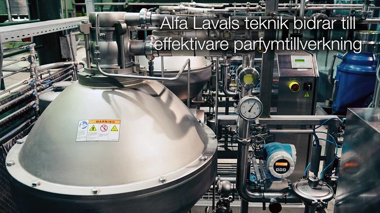 Effektivare parfymtillverkning med Alfa Lavals teknik