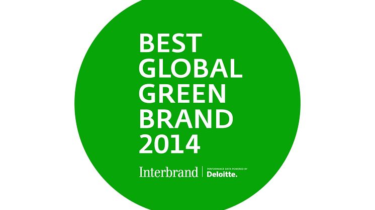 BEST GLOBAL GREEN BRAND 2014