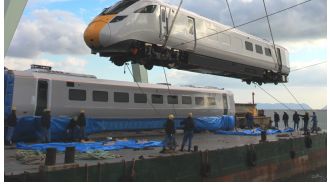 Hitachi Begins Shipment of Trains from Kasado Works for the UK Intercity Express Programme