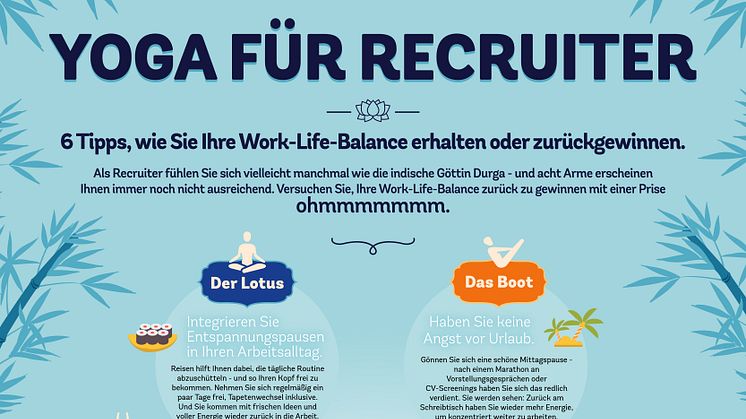 Der Lotus, das Boot, der Hund... das alles geht auch ohne Matte. Unsere Infografik zeigt Ihnen wie. 