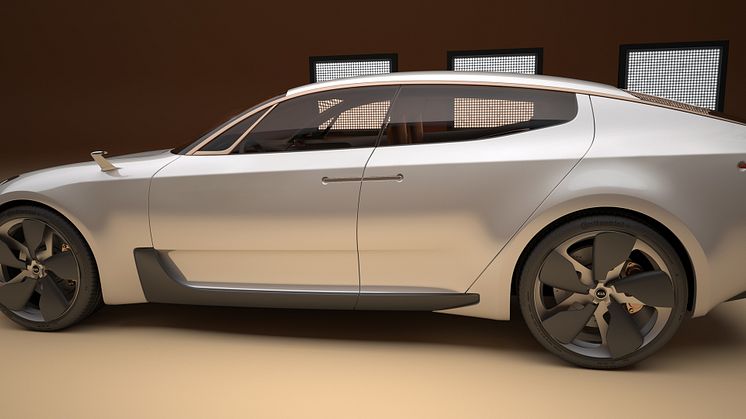 Kia avtäcker en sportsedan konceptbil på bilsalongen i Frankfurt 