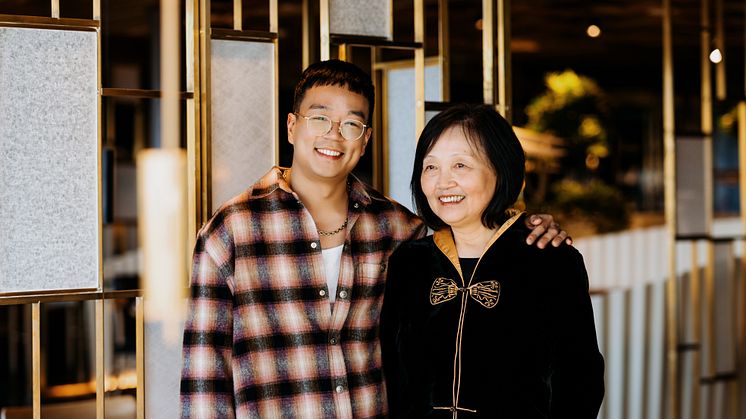 Jimmy Guo och mamma Anlin Zhang