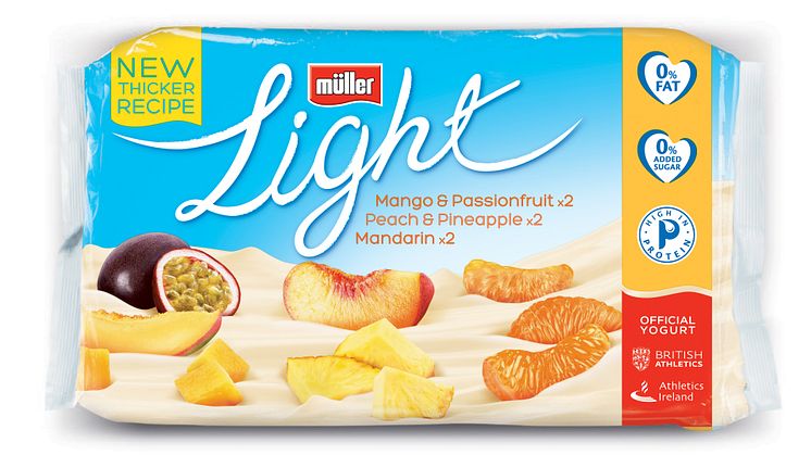 Müllerlight 6 Pack Mango Passionfruit, PeachPineapple & Mandarin
