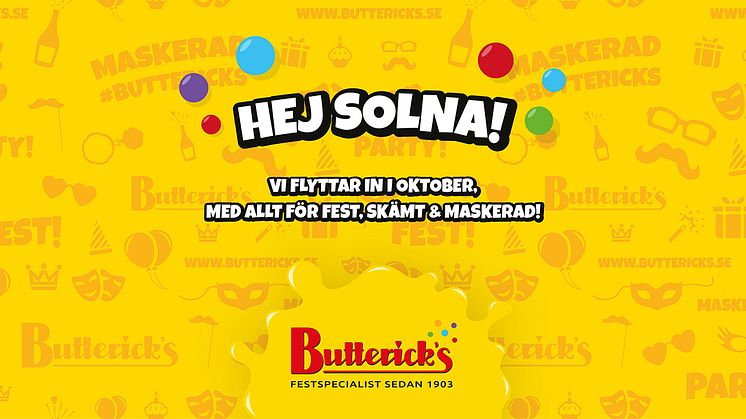 Butterick’s öppnar i Westfield Mall of Scandinavia