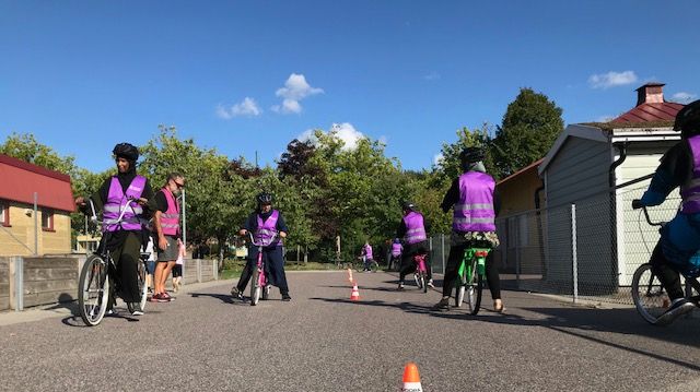 Det är roligt att kunna cykla. Foto: Iman Ahmad