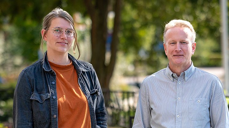 Matilda Kursis, planarkitekt och Joel Tufvesson, stadsarkitekt.