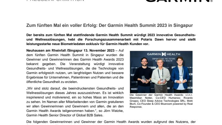 PM_Garmin_CH_Health Award 2023
