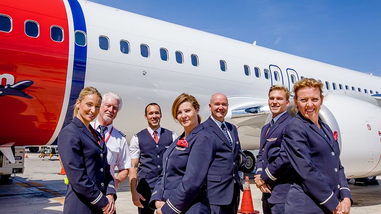 Crew members from Norwegian