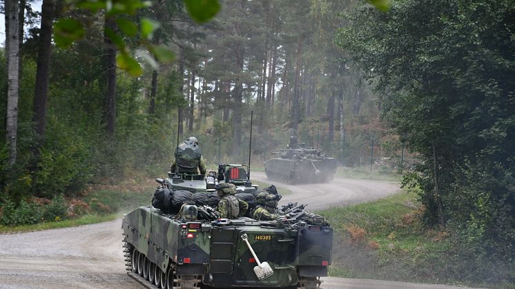 Krigsförband genomför just nu en beredskapskontroll i Eksjö. Foto: Martina Gustafsson/ Försvarsmakten
