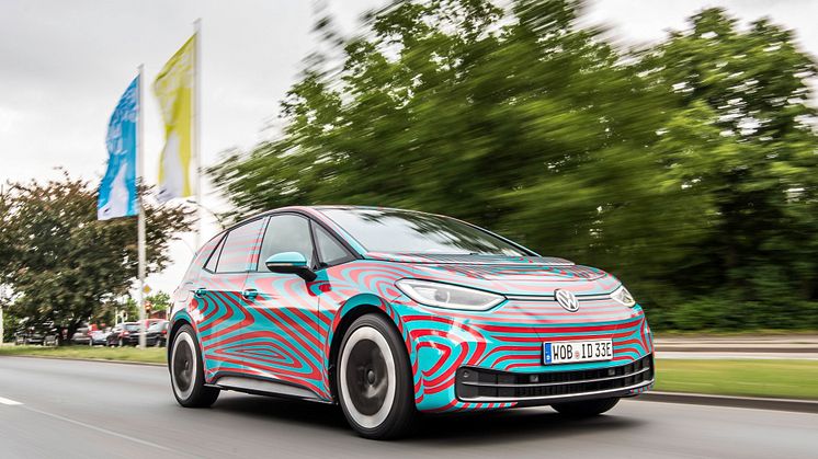 Världspremiären för Volkswagens nya elbil ID.3 närmar sig – gör debut på Frankfurtsalongen