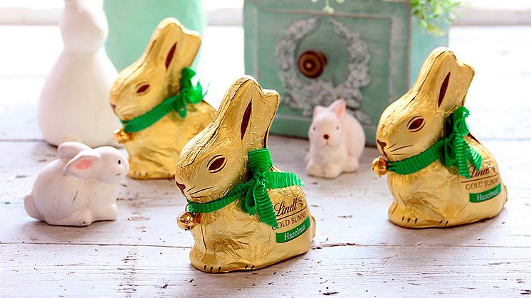 Upplev påskglädje och skapa spännande minnen med nyheten Lindt GOLD BUNNY Hazelnut! 