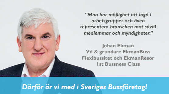 Johan Ekman - Därför är vi med i Sveriges Bussföretag!
