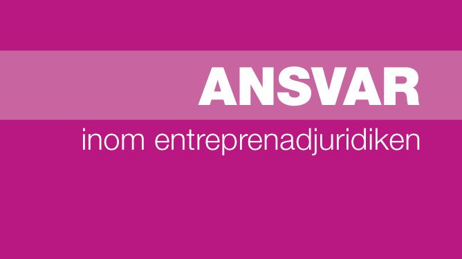 Ny bok: Ansvar inom entreprenadjuridiken