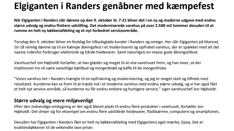 Elgiganten i Randers genåbner med kæmpefest