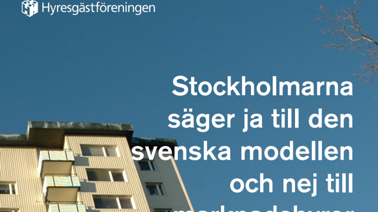 Stockholmarna säger ja till den svenska modellen