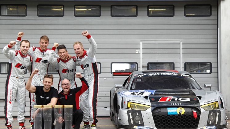 Edward Sandström och nya Audi R8 LMS vann Nürburgring 24-timmars