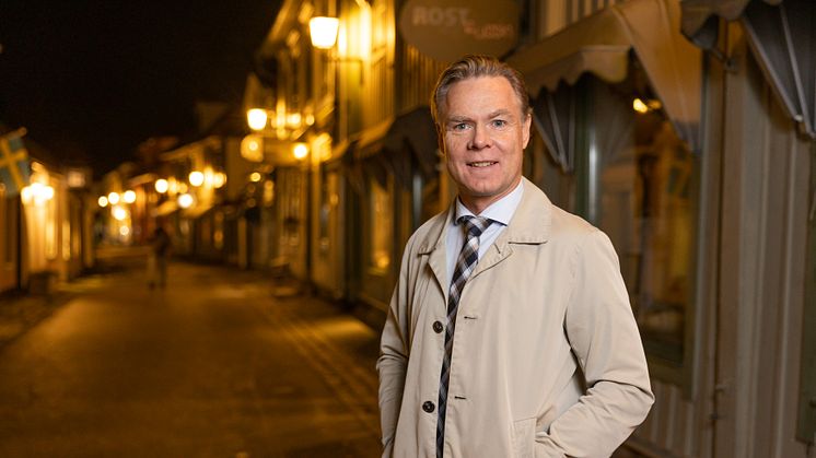 Nils Lagerlöf, franchisetagare HusmanHagberg Sigtuna, som snart slår upp portarna.