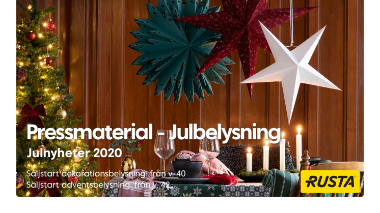 Pressmaterial julbelysning - Julen 2020
