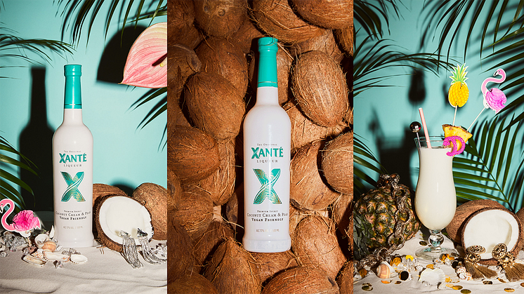 ​Karibiska vibbar när Xanté lanserar den nya veganska gräddlikören Xanté Coconut Cream & Pear.