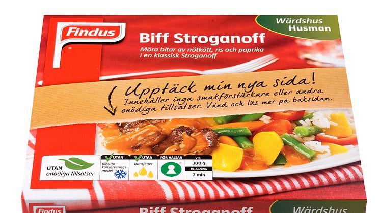 Findus lanserar 8 enportionsrätter utan tillsatser - första steget i nollvisionen