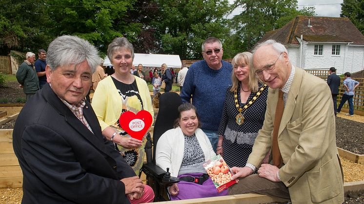 Rt Hon Sir George Young MP Officially Opens Enham Alamein Community Garden