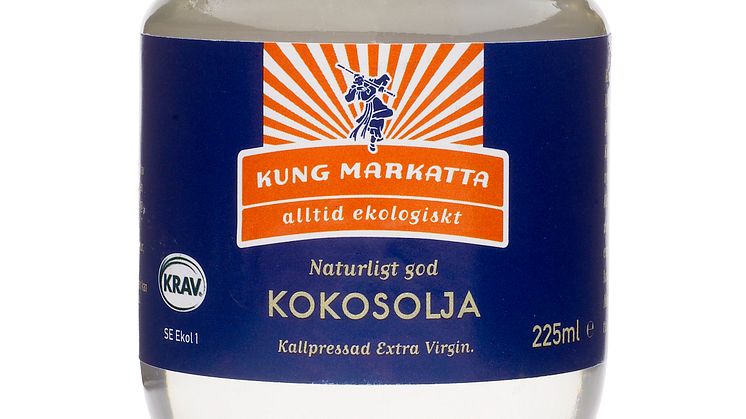 En tropisk fläkt i Kung Markattas sortiment - Kung Markatta lanserar KRAV-märkt Extra Virgin Kokosolja