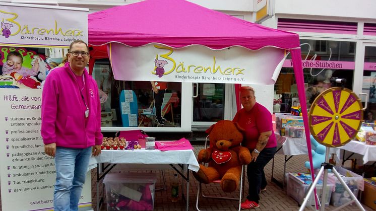 Andreas Steinke und Christine Jentzsch, Ehrenamtler des Fördervereins Kinderhospiz Bärenherz Leipzig