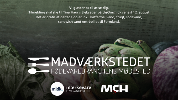 Kick off-invitation til Madværkstedet Messe 2023