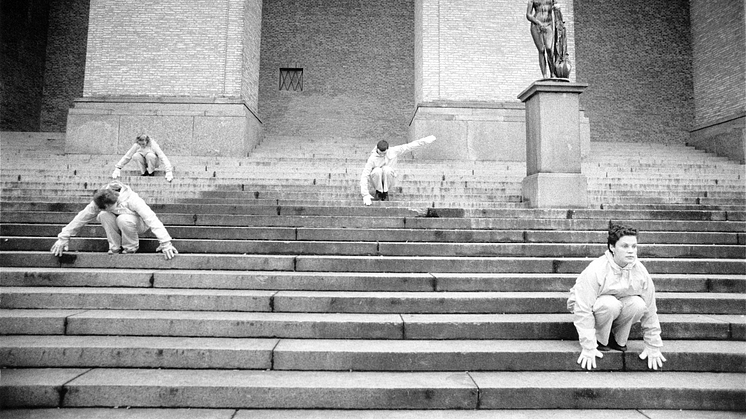 Astrid von Rosen och Gun Lund samtalar om fri dans och om dansgruppen Rubicon specifikt den 19 september på Dansmuseet. Foto: Elisabeth Ohlson Wallin