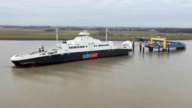 Den nye færge mellem Cuxhaven og Brunsbüttel. Foto: Karsten Schröder 