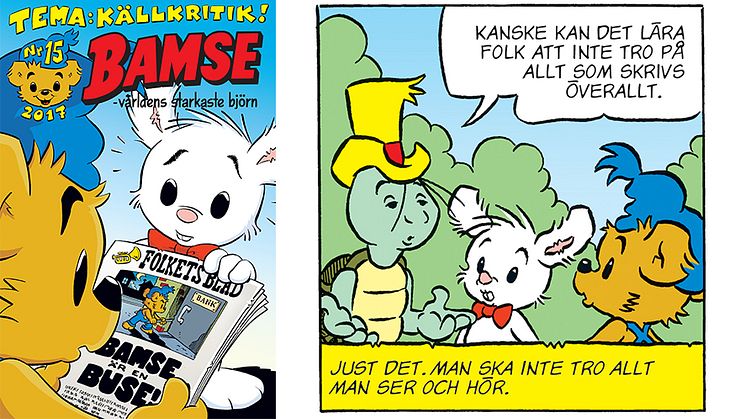      Bamse fortsätter kampen mot fake news