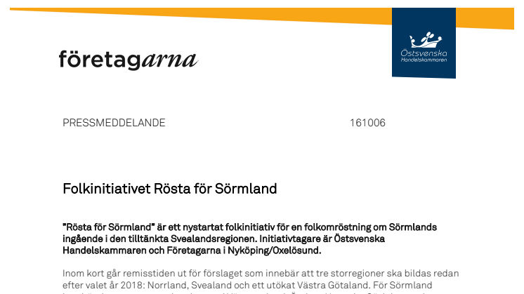 Folkinitiativet Rösta för Sörmland