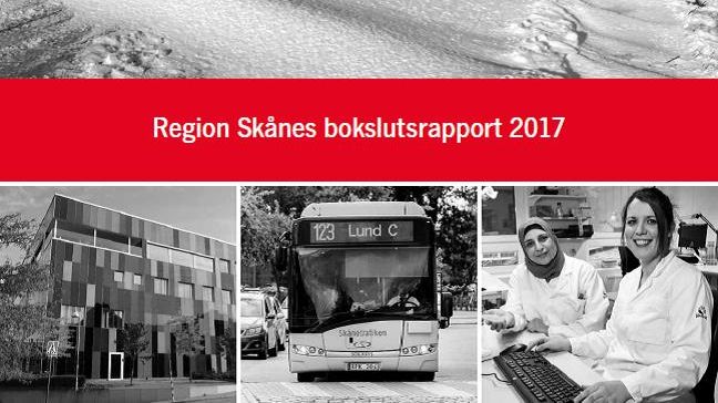 ​Bokslutsrapport från Region Skåne 2017.