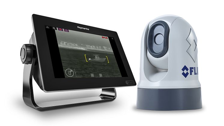 High res image - FLIR M200 Thermal Camera and Raymarine Axiom Multi-function Display 