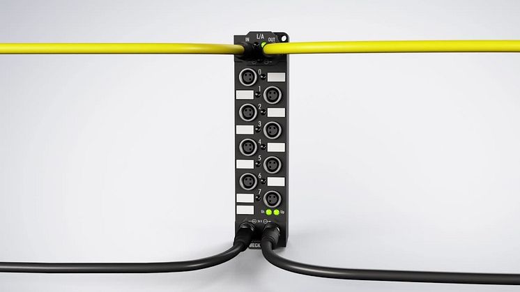 EtherCAT P - minimerar kabel- och monteringskostnader på fältnivå