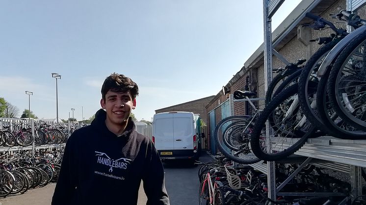 Handlebars cycle mechanic Andre Noble rated the recycling potential of over 270 abandoned bikes at Southern's Horsham Depot