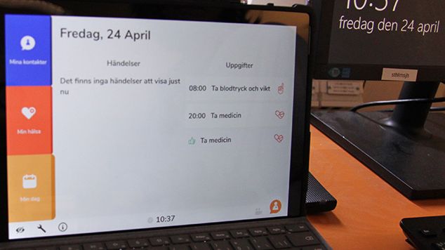 Surfplattor testas för patienter inom hemsjukvården