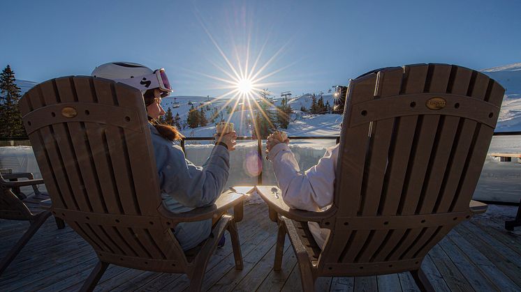 Påskekos i sola . Foto: Ola Matsson/Skistar Trysil