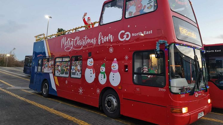 Go North East Santa bus spreads much-needed joy and laughter