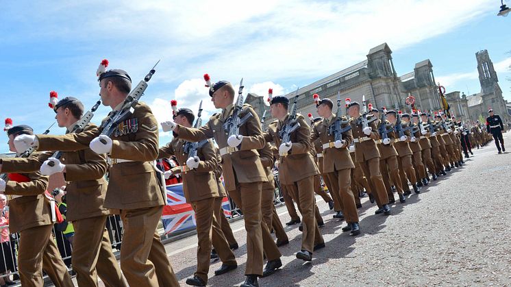 ​The Royal Regiment of Fusiliers commemorate Gallipoli with special parade in Bury