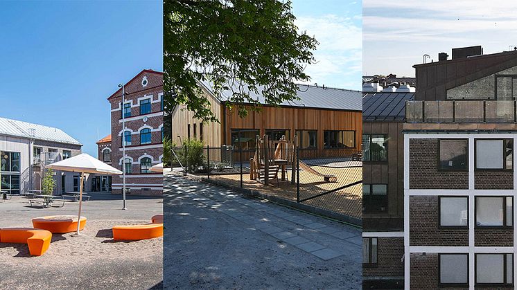 En avskalad skola, en påbyggnad i modernt uttryck och en församlingsgård med kulturhistoriska värden – finalisterna i arkitekturpriset 